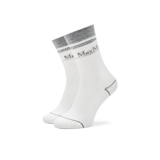 Max Mara Leisure Skarpety długie Gabarra 2426556018 Szary ze sklepu MODIVO w kategorii Skarpetki damskie - zdjęcie 186345528