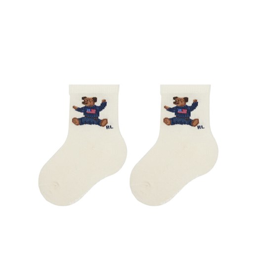 Polo Ralph Lauren Skarpety długie 441P03156001 Écru ze sklepu MODIVO w kategorii Skarpetki dziecięce - zdjęcie 186345689