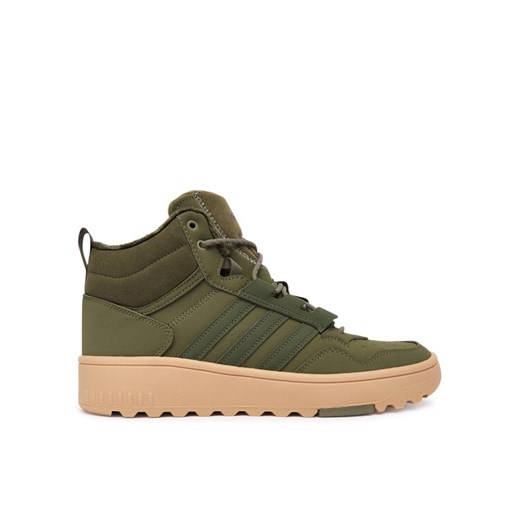 adidas Sneakersy Hoops 4.0 Mid JQ5363 Khaki ze sklepu MODIVO w kategorii Buty sportowe męskie - zdjęcie 186345815