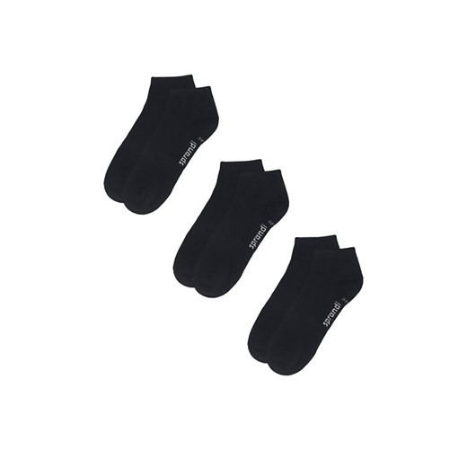 Sprandi Skarpety krótkie 0MB-002-AW23 (3-pack) Czarny ze sklepu MODIVO w kategorii Skarpetki damskie - zdjęcie 186345836