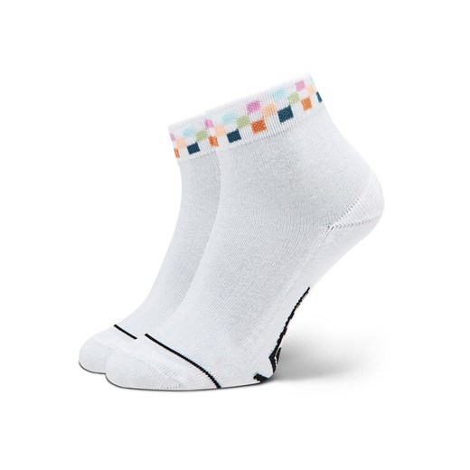 Vans Skarpety długie Peek-A-Check VN0007BJBQL1 Biały ze sklepu MODIVO w kategorii Skarpetki damskie - zdjęcie 186345838