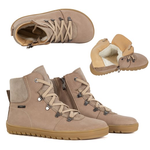 Buty damskie barefoot Madison – ocieplane naturalną wełną merino ze sklepu butyolivier w kategorii Botki - zdjęcie 186350486