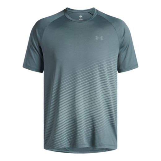 Męska koszulka treningowa Under Armour UA Tech Fade SS - zielona ze sklepu Sportstylestory.com w kategorii T-shirty męskie - zdjęcie 186350617