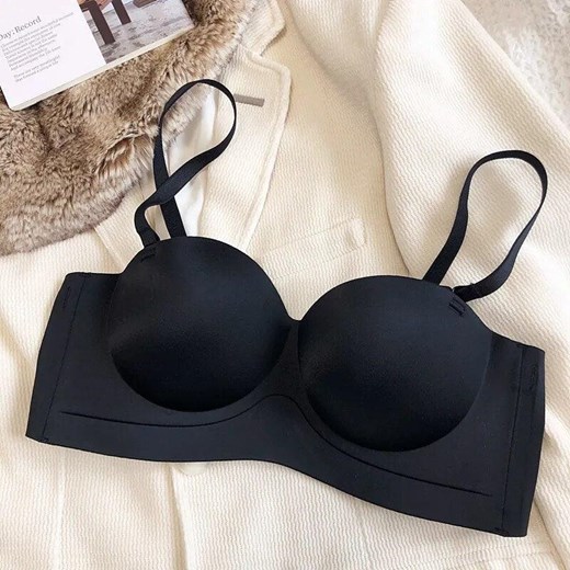 Bezszwowy biustonosz - Czarny S ze sklepu Intimica.pl w kategorii Biustonosze - zdjęcie 186351499