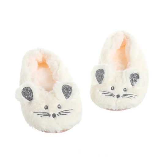 Kapcie ze wzorem myszki - Biały 35-38 ze sklepu Intimica.pl w kategorii Kapcie damskie - zdjęcie 186358637