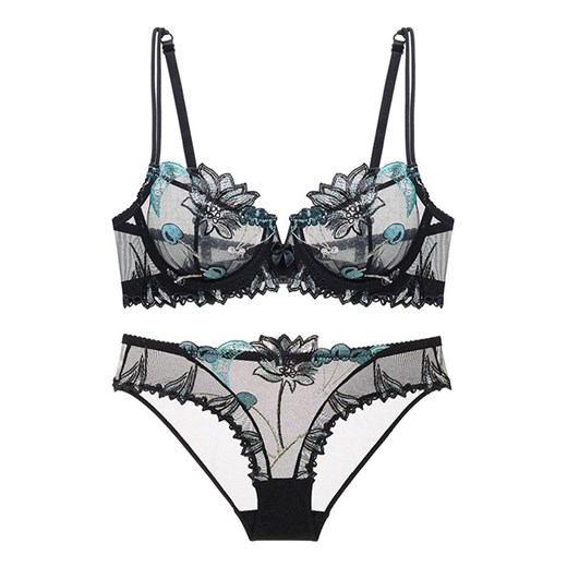 Komplet bielizny - Czarny 70B ze sklepu Intimica.pl w kategorii Komplety bielizny damskiej - zdjęcie 186359256