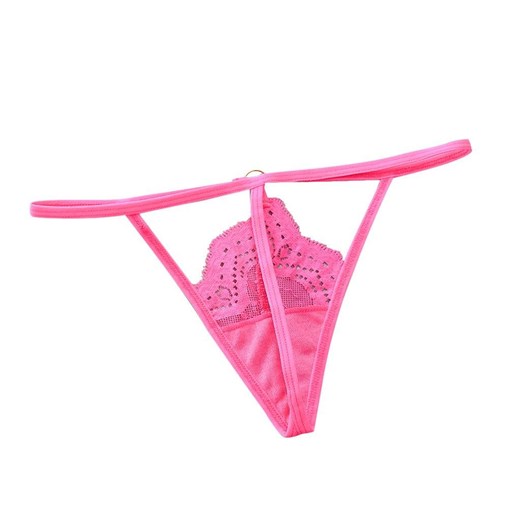 Stringi z koronką - Różowy Uniwersalny ze sklepu Intimica.pl w kategorii Majtki damskie - zdjęcie 186368488