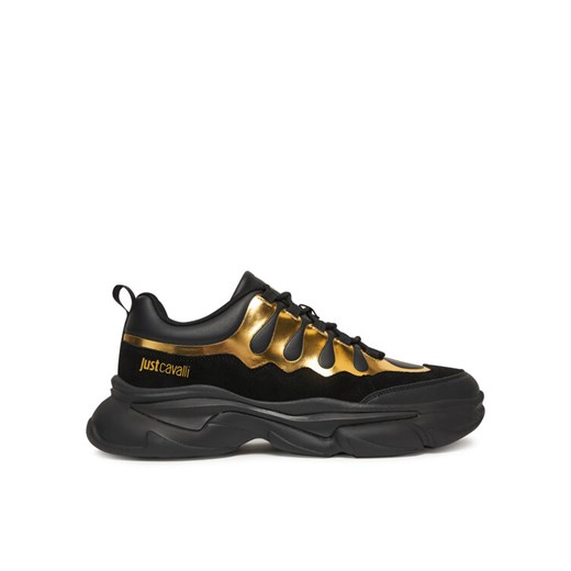 Sneakersy Just Cavalli 79QA3SA2 ZPB56 Czarny ze sklepu eobuwie.pl w kategorii Buty sportowe męskie - zdjęcie 186371666