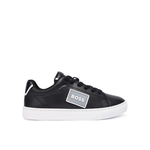 Sneakersy BOSS J52554 M Czarny ze sklepu eobuwie.pl w kategorii Buty sportowe dziecięce - zdjęcie 186371718