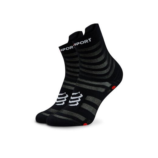 Skarpety długie Compressport Pro Racing Socks V4.0 Ultralight Run High XU00050B Czarny ze sklepu eobuwie.pl w kategorii Skarpetki damskie - zdjęcie 186371736