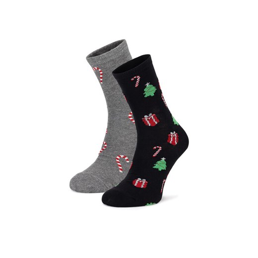 Skarpety długie Lasocki 2MB-001-AW24 (2-pack) Szary ze sklepu eobuwie.pl w kategorii Skarpetki męskie - zdjęcie 186371795