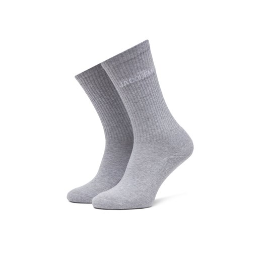 Skarpety długie JACQUEMUS 21H213AC003-5000 Szary ze sklepu eobuwie.pl w kategorii Skarpetki damskie - zdjęcie 186371836