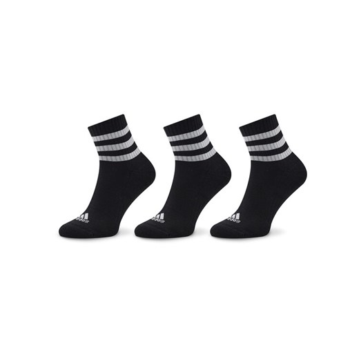 Skarpety krótkie adidas 3-Stripes Cushioned Sportswear Mid-Cut Socks 3 Pairs IC1317 Czarny ze sklepu eobuwie.pl w kategorii Skarpetki męskie - zdjęcie 186371859