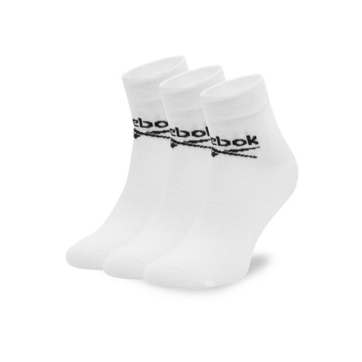 Skarpety długie Reebok R0429-SS24 (3-pack) Biały ze sklepu eobuwie.pl w kategorii Skarpetki męskie - zdjęcie 186371865