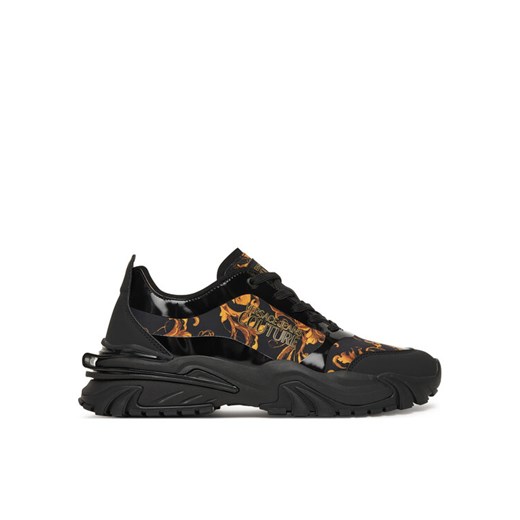 Sneakersy Versace Jeans Couture 79YA3SIB ZSC90 Czarny ze sklepu eobuwie.pl w kategorii Buty sportowe męskie - zdjęcie 186371878
