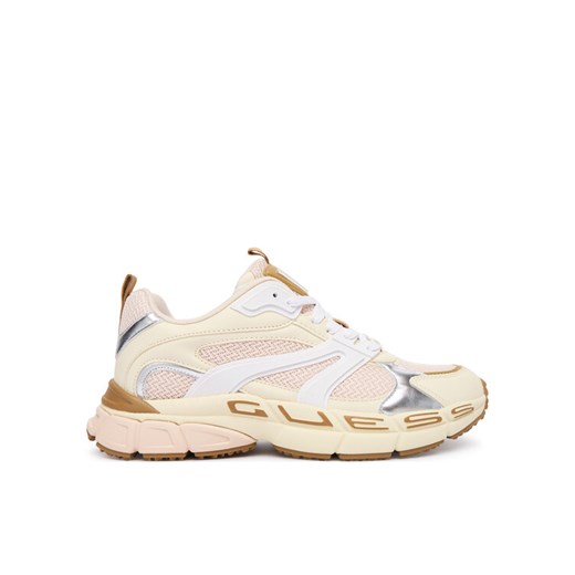 Sneakersy Guess FLFBVL ELE12 Beżowy ze sklepu eobuwie.pl w kategorii Buty sportowe damskie - zdjęcie 186371908