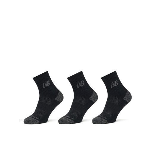 Skarpety długie New Balance Active Cushion Quarter Socks LAS35204BK Czarny ze sklepu eobuwie.pl w kategorii Skarpetki męskie - zdjęcie 186371939