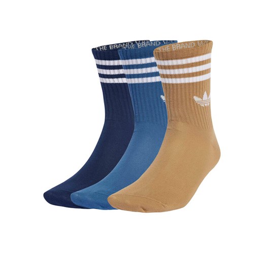Skarpety długie adidas 3-Stripes JZ4941 Kolorowy ze sklepu eobuwie.pl w kategorii Skarpetki męskie - zdjęcie 186371946