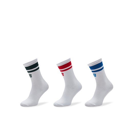 Skarpety długie New Balance LAS32163AS5 Biały ze sklepu eobuwie.pl w kategorii Skarpetki męskie - zdjęcie 186372019