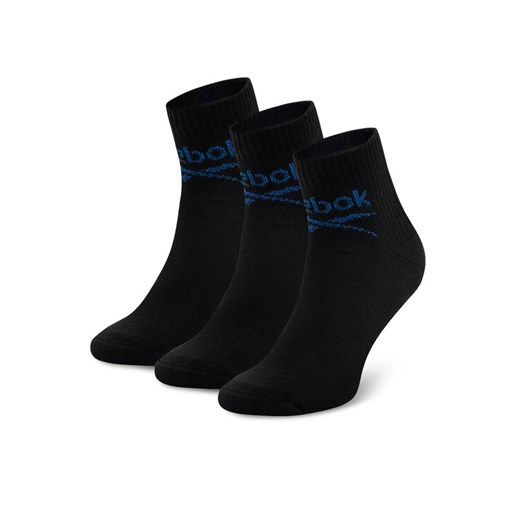 Skarpety długie Reebok R0255-SS24 (3-pack) Czarny ze sklepu eobuwie.pl w kategorii Skarpetki męskie - zdjęcie 186372039