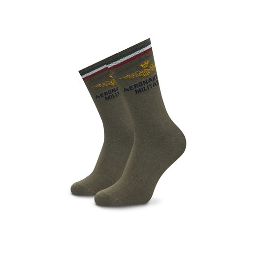 Skarpety długie Aeronautica Militare 252CZ0012UL00499 Zielony ze sklepu eobuwie.pl w kategorii Skarpetki męskie - zdjęcie 186372056