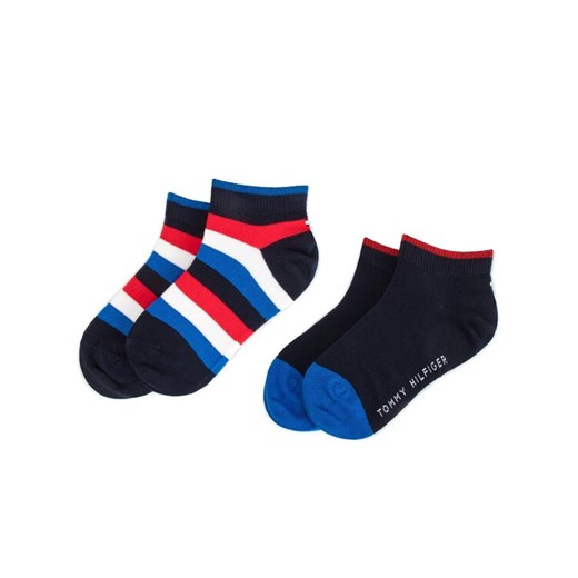 Skarpety długie Tommy Hilfiger 354010001 Granatowy ze sklepu eobuwie.pl w kategorii Skarpetki dziecięce - zdjęcie 186372076