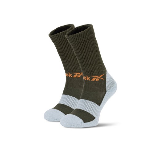 Skarpety długie Reebok R0552-SS24 (1-pack) Khaki ze sklepu eobuwie.pl w kategorii Skarpetki męskie - zdjęcie 186372117