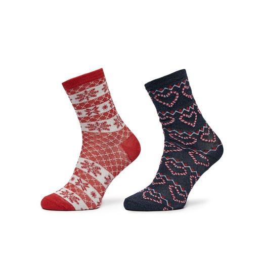 Skarpety długie Pieces Jia 17143032 Kolorowy ze sklepu eobuwie.pl w kategorii Skarpetki damskie - zdjęcie 186372247