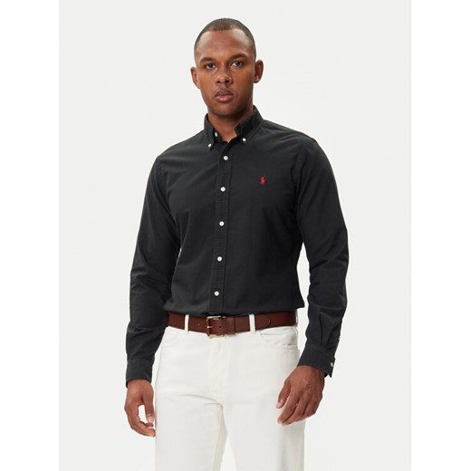 Polo Ralph Lauren Koszula Bsr 710772290 Czarny Custom Fit ze sklepu MODIVO w kategorii Koszule męskie - zdjęcie 186375426