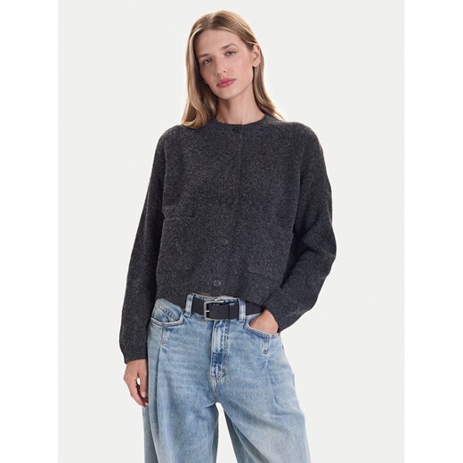 ONLY Kardigan Piemonte 15344118 Szary Regular Fit ze sklepu MODIVO w kategorii Swetry damskie - zdjęcie 186375489