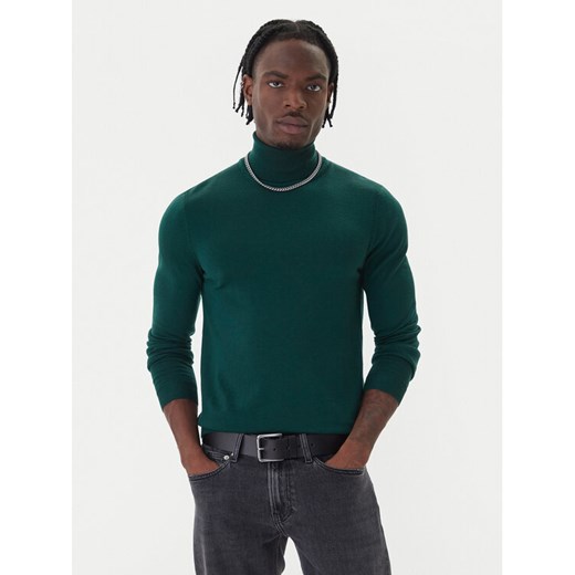 HUGO Golf San Thomas-M 50474174 Zielony Regular Fit ze sklepu MODIVO w kategorii Swetry męskie - zdjęcie 186375497