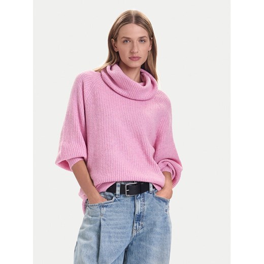 ONLY Golf Whitney 15353187 Różowy Oversize ze sklepu MODIVO w kategorii Swetry damskie - zdjęcie 186375506