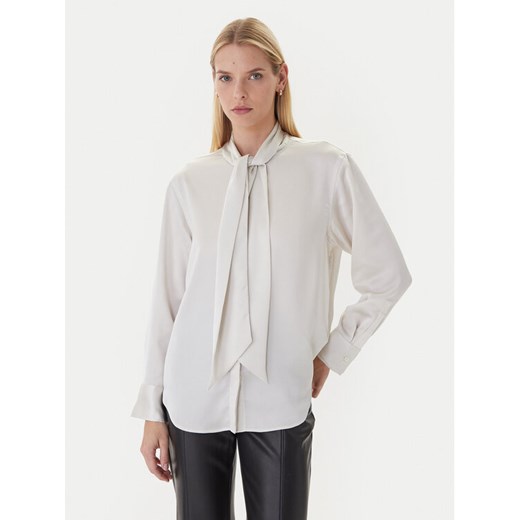 Calvin Klein Bluzka LV044D125G Beżowy Regular Fit ze sklepu MODIVO w kategorii Bluzki damskie - zdjęcie 186375507