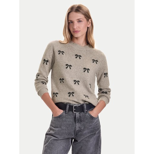 Vero Moda Sweter Doffy 10330790 Beżowy Regular Fit ze sklepu MODIVO w kategorii Swetry damskie - zdjęcie 186375536