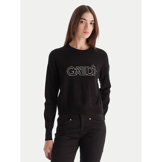 Gaudi Sweter 521BD53023 Czarny Regular Fit ze sklepu MODIVO w kategorii Swetry damskie - zdjęcie 186375566