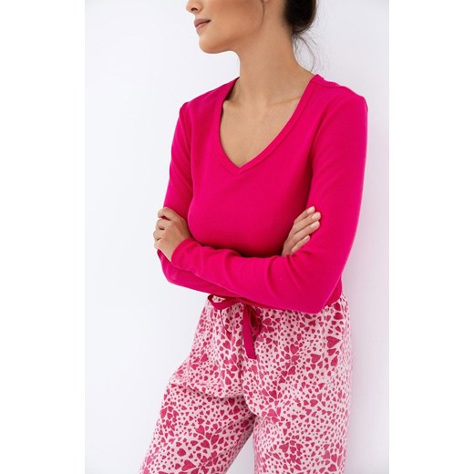 Sensis bawełniana piżama damska Landry, Kolor różowy-wzór, Rozmiar S, SENSIS ze sklepu Primodo w kategorii Piżamy damskie - zdjęcie 186376308