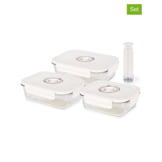 Compactor 3-częściowy zestaw pojemników &quot;Aspifresh&quot; w kolorze białym ze sklepu Limango Polska w kategorii Pojemniki kuchenne - zdjęcie 186376375