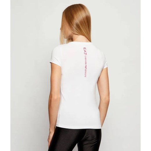 EA7 T-shirt | Slim Fit ze sklepu Gomez Fashion Store w kategorii Bluzki damskie - zdjęcie 186376769