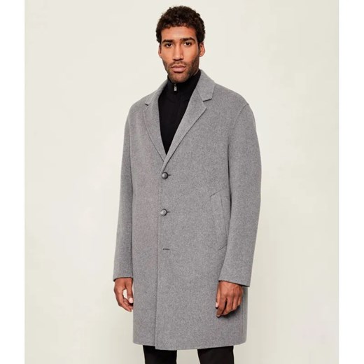 BOSS BLACK Wełniany płaszcz C-Cale-DF-254F ze sklepu Gomez Fashion Store w kategorii Płaszcze męskie - zdjęcie 186378145