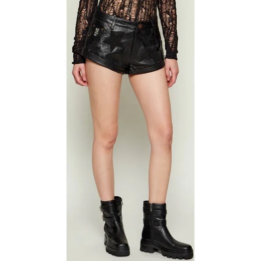 One Teaspoon Skórzane szorty BANDITS | Regular Fit | low waist ze sklepu Gomez Fashion Store w kategorii Szorty - zdjęcie 186378189