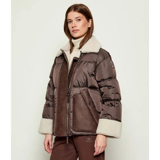 PARAJUMPERS Puchowa kurtka CHYNA | shearling | Regular Fit | z dodatkiem skóry ze sklepu Gomez Fashion Store w kategorii Kurtki damskie - zdjęcie 186378236