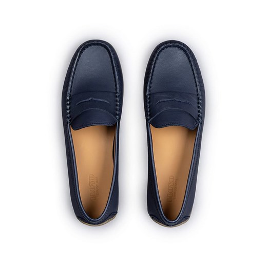 LLOYD Skórzane mokasyny w kolorze granatowym Lloyd 41 Limango Polska okazyjna cena