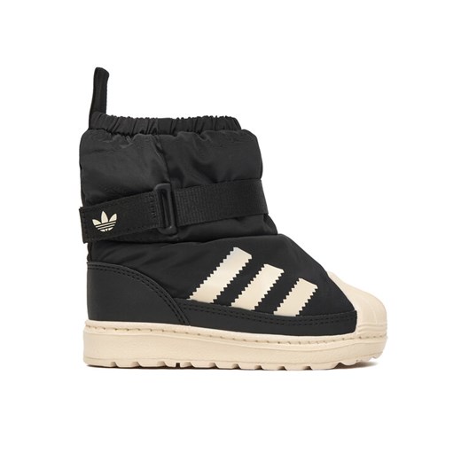 Śniegowce adidas Superstar 360 Boot JQ7951 Czarny ze sklepu eobuwie.pl w kategorii Buty zimowe dziecięce - zdjęcie 186378588