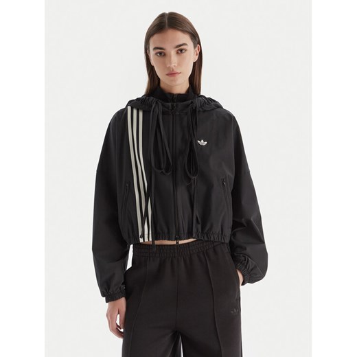 adidas Kurtka przejściowa Ribbon Off Placed 3-Stripes JX2698 Czarny Oversize ze sklepu MODIVO w kategorii Kurtki damskie - zdjęcie 186378987