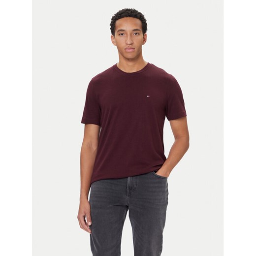 Tommy Hilfiger T-Shirt Ess Seasonal MW0MW39995 Bordowy Regular Fit ze sklepu MODIVO w kategorii T-shirty męskie - zdjęcie 186378989