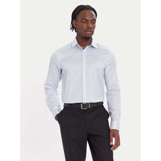 Calvin Klein Koszula LV019EU068 Błękitny Slim Fit ze sklepu MODIVO w kategorii Koszule męskie - zdjęcie 186379028