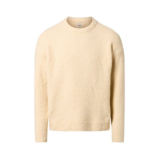 Redefined Rebel Męski sweter z dzianiny z zawartością wełny - RRMemphis Mężczyźni Sztuczne włókno piaskowy wypukły wzór tkaniny ze sklepu vangraaf w kategorii Swetry męskie - zdjęcie 186379938