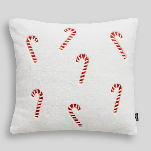 Poszewka na poduszkę Candy Cane 43x43 cm ze sklepu dekoria.pl w kategorii Dekoracje bożonarodzeniowe - zdjęcie 186379989