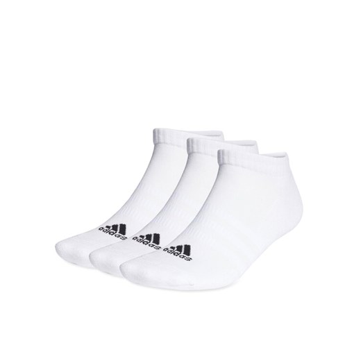 Skarpety krótkie adidas Cushioned Low-Cut Socks 3 Pairs HT3434 Biały ze sklepu eobuwie.pl w kategorii Skarpetki damskie - zdjęcie 186380745