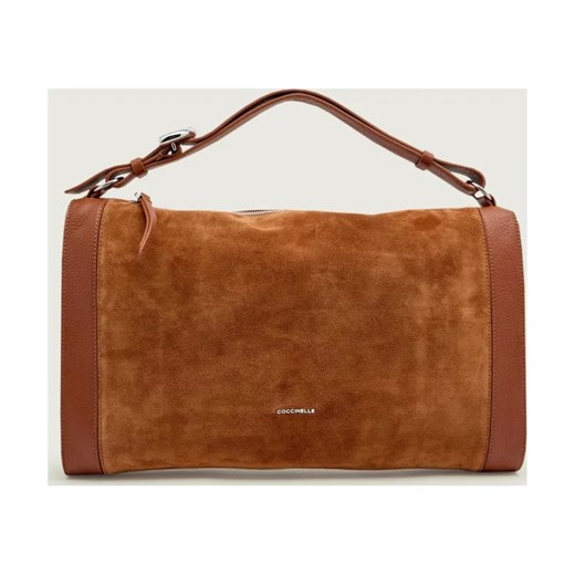 Coccinelle Torebka na ramię ELINOR | zamsz - id: CL255W000009932 - marki Coccinelle - 186381355 Coccinelle Torebka na ramię ELINOR | zamsz ze sklepu Gomez Fashion Store w kategorii Torebki damskie - zdjęcie 186381355